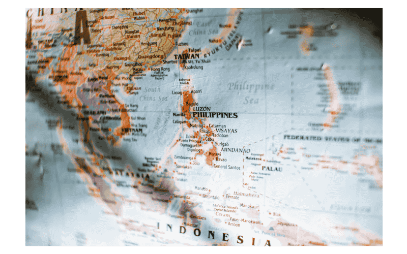 World map showing unreached people groups