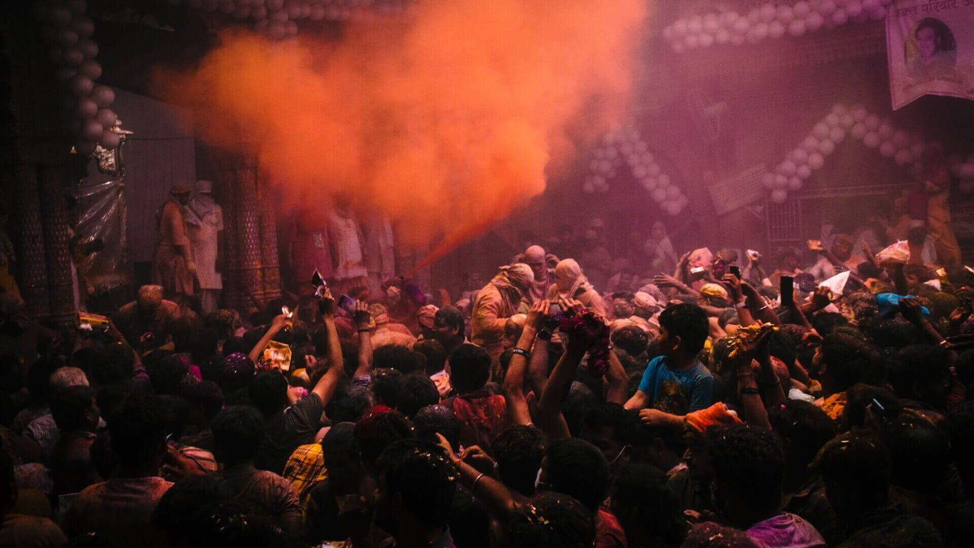 A dense festival crowd in South Asia, a region that is home to many unreached people groups