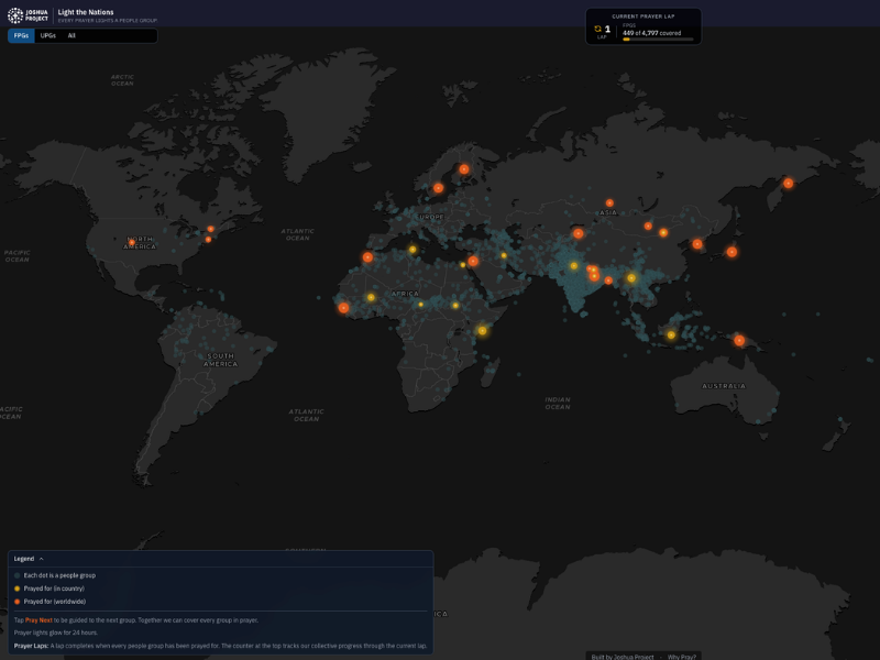 Light the Nations Prayer Map — opens the interactive map in a new tab