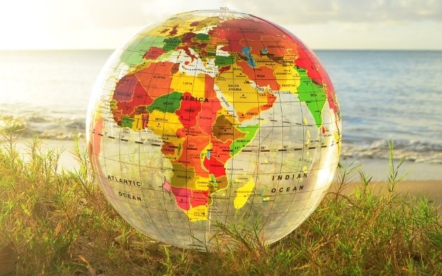 World map showing countries