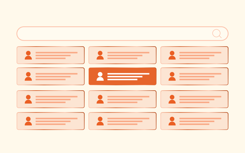 People group perspectives interface