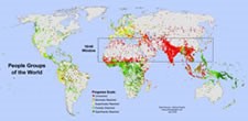 People Groups of the World map