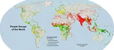 People Groups of the World map
