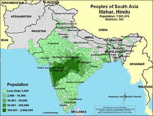 South Asia Peoples Map
