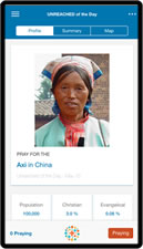 Unreached of the Day app screenshot