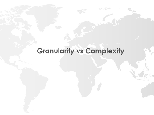 Granularity vs Complexity