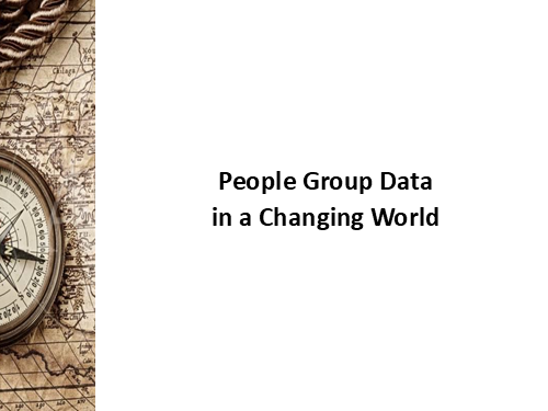 People Group Data in a Changing World