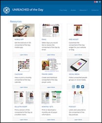 Unreached of the Day website