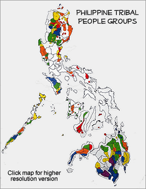 Map of Bugkalot in Philippines