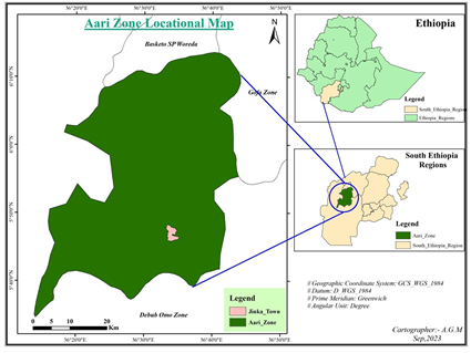 Map of Aari in Ethiopia