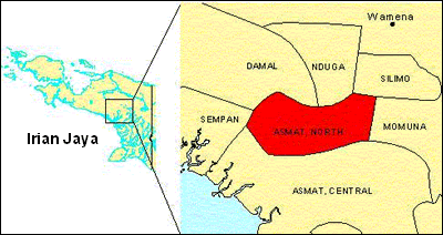 Asmat, Northern in Indonesia
