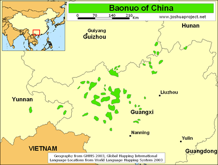 Map of Baonuo in China
