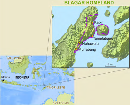 Map of Belagar, Tereweng in Indonesia