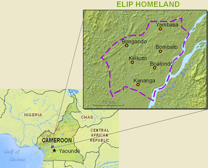 Map of Belip in Cameroon