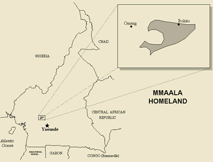 Map of Benyi in Cameroon