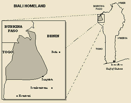Map of Biali in Burkina Faso