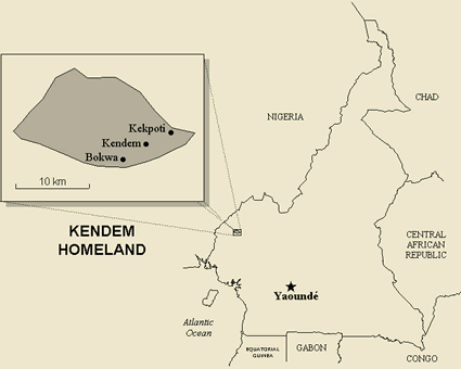 Map of Bokwa-Kendem in Cameroon