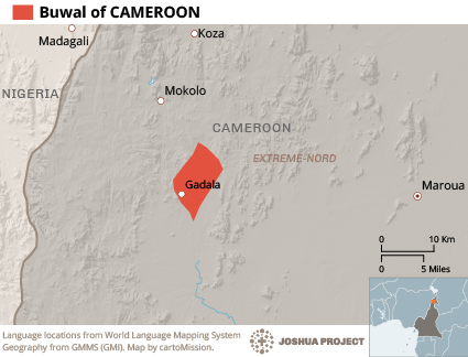 Map of Buwal in Cameroon