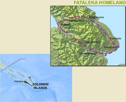Map of Fataleka in Solomon Islands