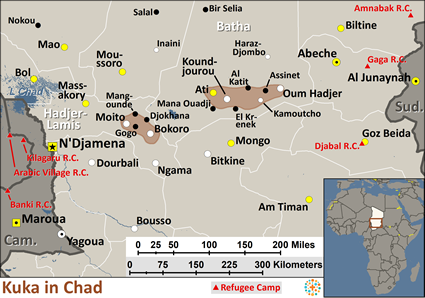 Map of Kuka in Chad