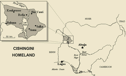 Map of Ashingini in Nigeria