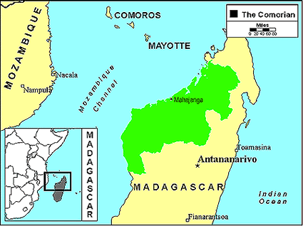 Comorian, Ngazidja in Madagascar