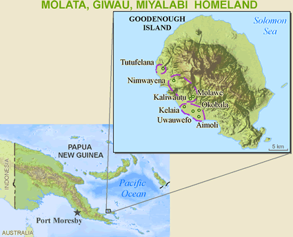 Map of Diodio, Lauiaula in Papua New Guinea