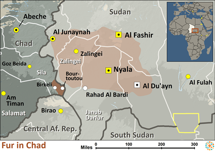 Map of Fur in Chad