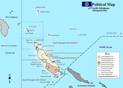 Map of Halia in Papua New Guinea