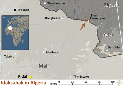 Map of Idaksahak in Algeria