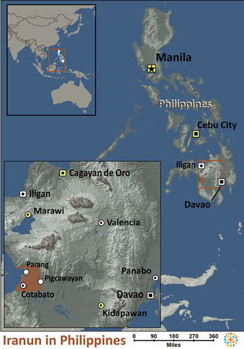 Map of Iranun in Philippines