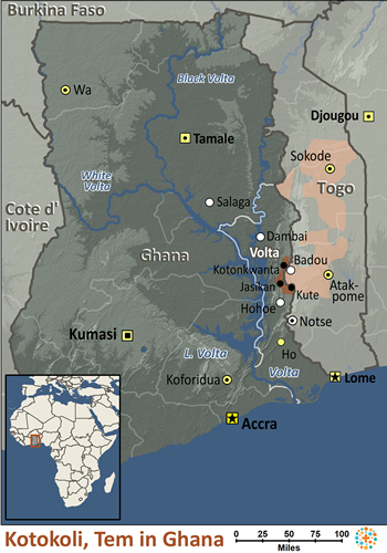 Map of Kotokoli in Ghana