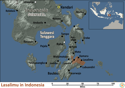 Map of Lasalimu in Indonesia