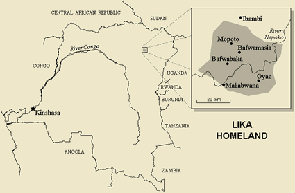 Map of Liko in Congo, Democratic Republic of