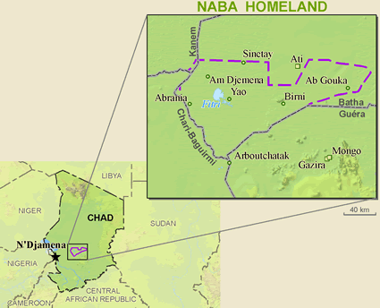 Map of Medogo in Chad