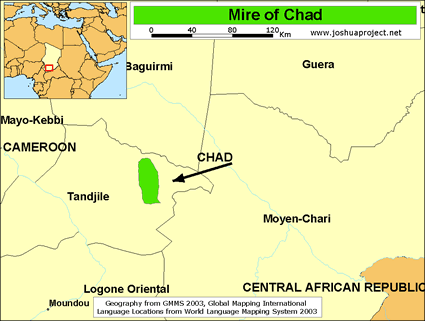 Map of Mulgi in Chad