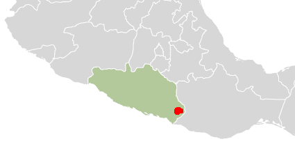 Map of Mixteco, Metlatonoc in United States