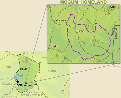 Map of Mogum in Chad
