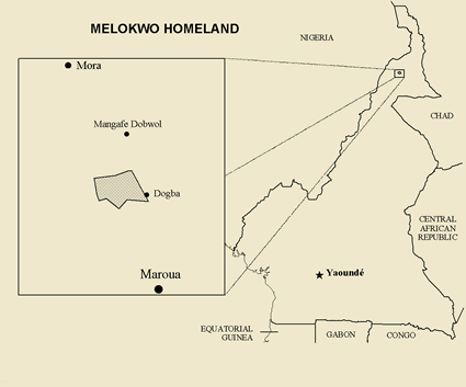 Map of Molokwo in Cameroon