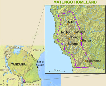 Map of Munkip in Papua New Guinea
