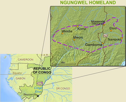 Map of Ngungwel in Congo, Republic of the