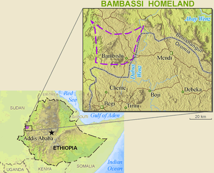 Map of Mao, Northern in Ethiopia