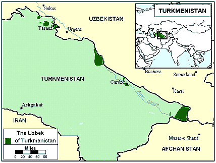 Uzbek, Northern in Turkmenistan