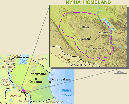 Map of Nyiha, Tanzania in Tanzania