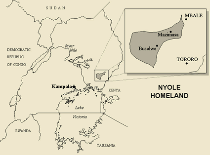 Map of Banyole in Uganda