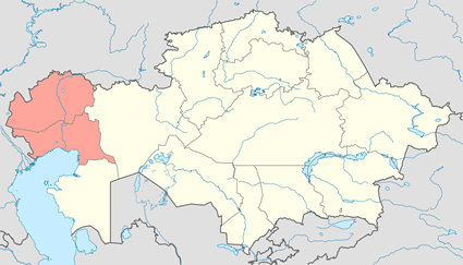 Map of Romani, Sinte in Kazakhstan