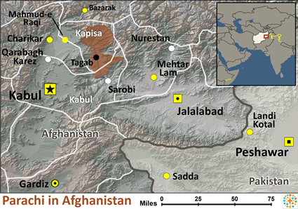Map of Parachi in Afghanistan