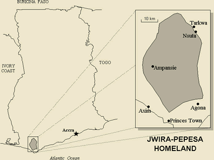 Map of Jwira-Pepesa in Ghana