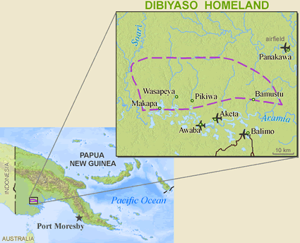 Map of Pikiwa, Bainapi in Papua New Guinea