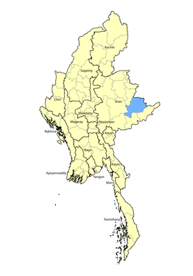 Map of Bisu in Myanmar (Burma)